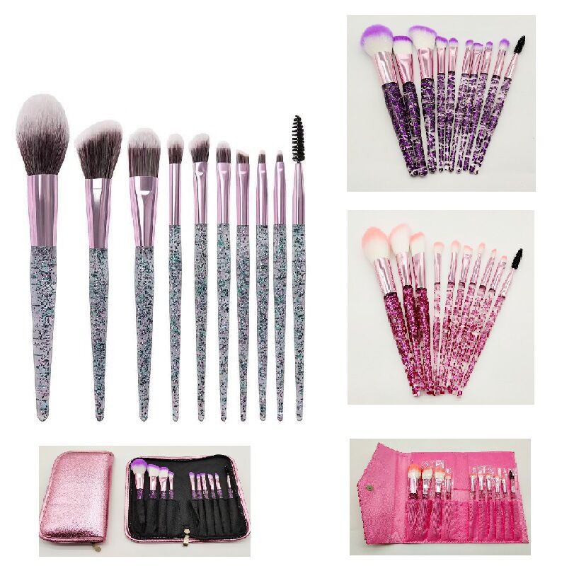 10-Piece Professional Makeup Brush Set