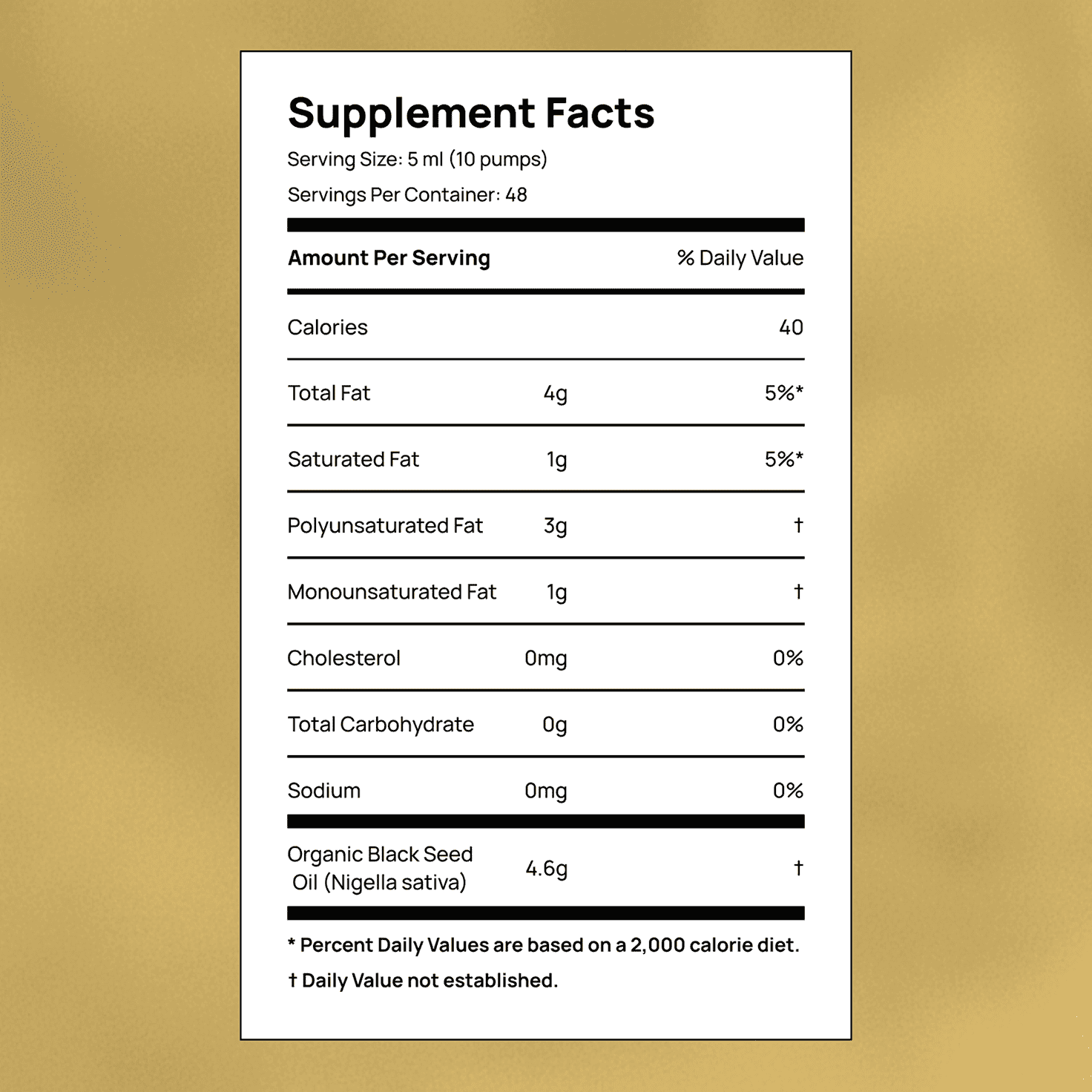 High Potency Cold-Pressed Organic Black Seed Oil – 3% Thymoquinone