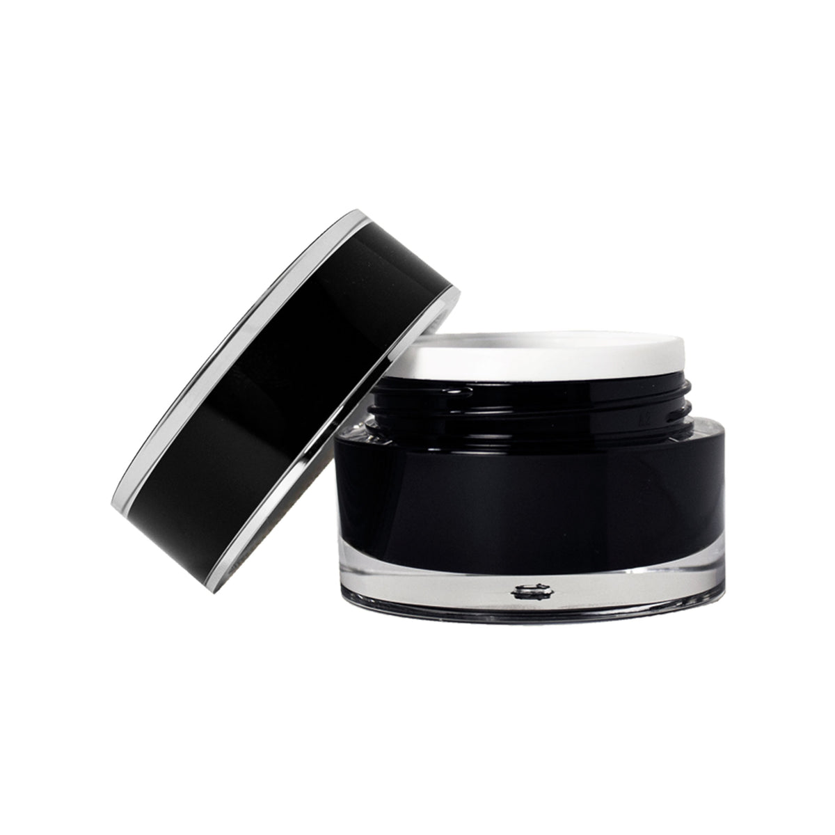 Side view of Active Eye Care jar with the lid leaning against the container