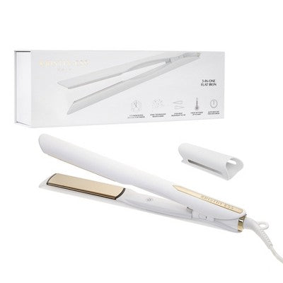Kristin Ess Titanium Flat Iron Hair Straightener and Curler Dual Voltage 1.25" - Imperfect Box
