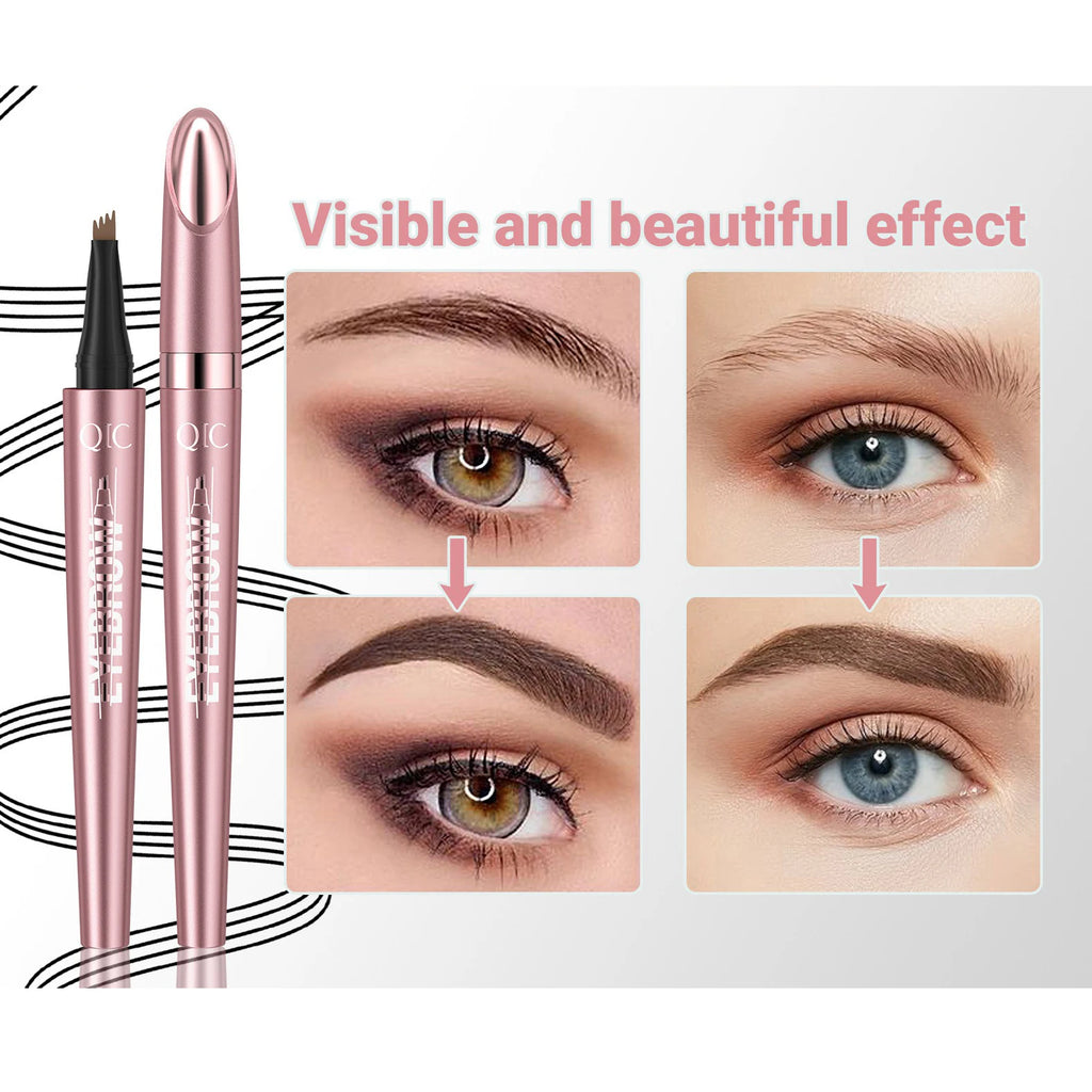 Achieve Perfect Brows with Our Waterproof 4 Point Liquid Eyebrow Pencil in Dark Brown - Fine Tip for Effortless Makeup