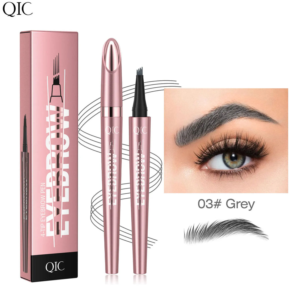 Achieve Perfect Brows with Our Waterproof 4 Point Liquid Eyebrow Pencil in Dark Brown - Fine Tip for Effortless Makeup
