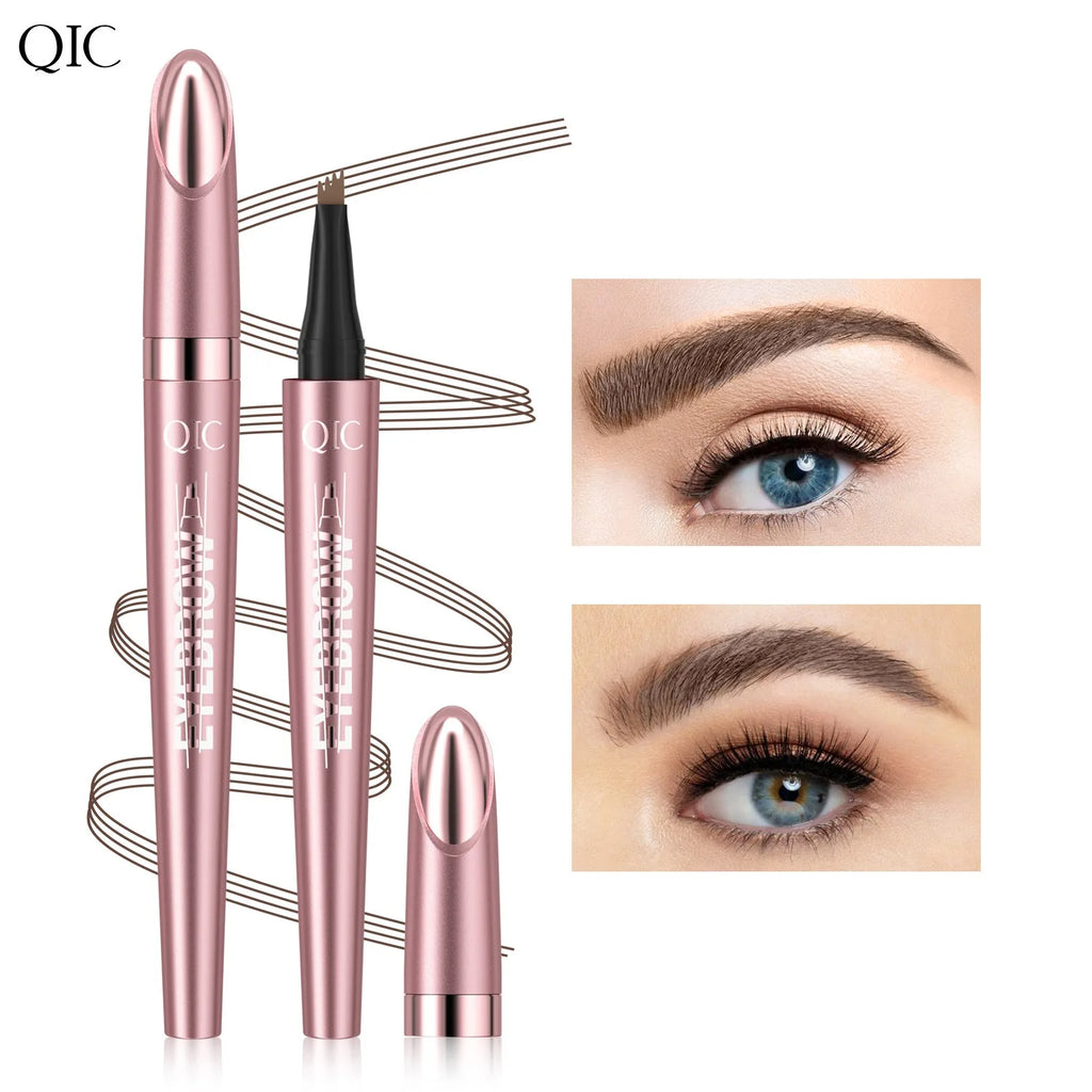 Achieve Perfect Brows with Our Waterproof 4 Point Liquid Eyebrow Pencil in Dark Brown - Fine Tip for Effortless Makeup