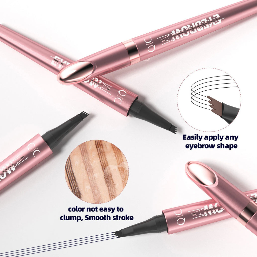 Achieve Perfect Brows with Our Waterproof 4 Point Liquid Eyebrow Pencil in Dark Brown - Fine Tip for Effortless Makeup