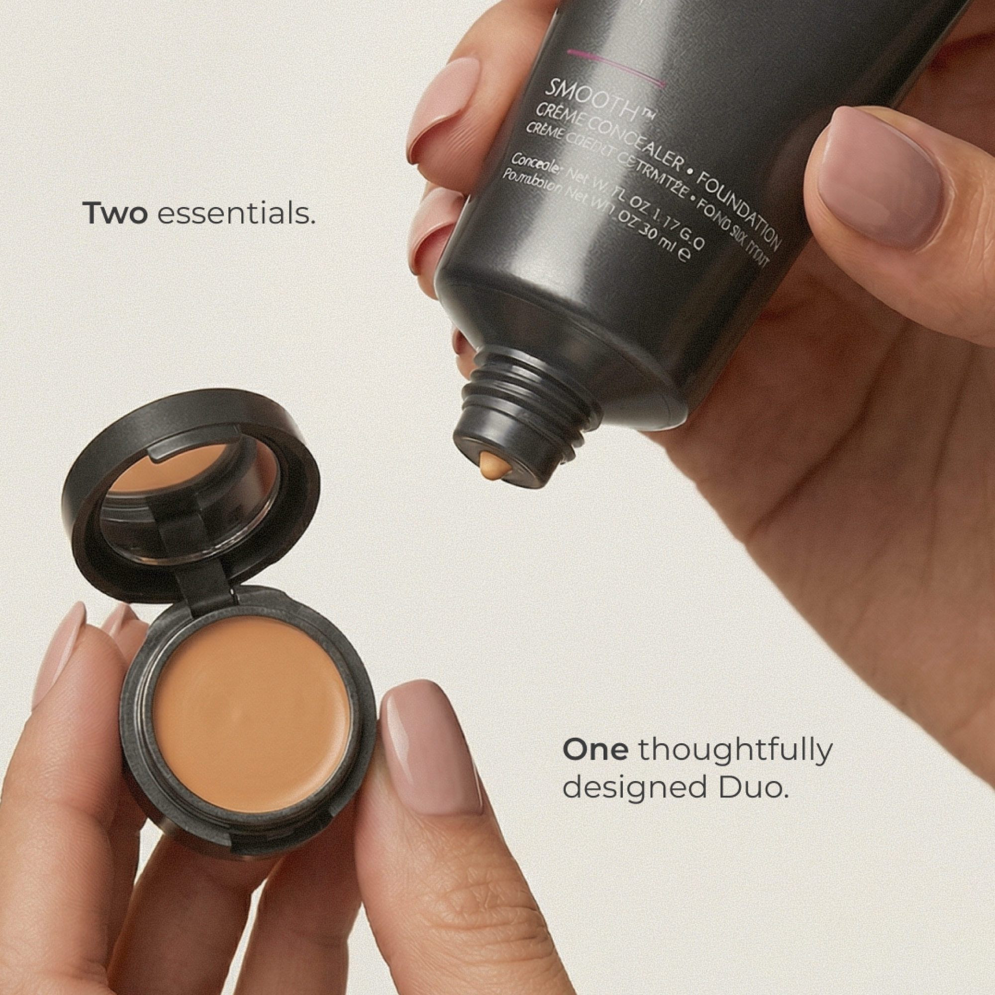 SMOOTH® Crème Concealer & Foundation Duo – Flawless Full Coverage