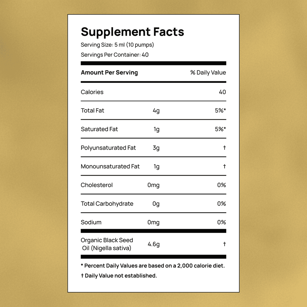 High Potency Cold-Pressed Organic Black Seed Oil with 3% Thymoquinone
High Potency Cold-Pressed Organic Black Seed Oil with 3% Thymoquinone
 - Honest Health and Skin CareHonest Health and Skin Care