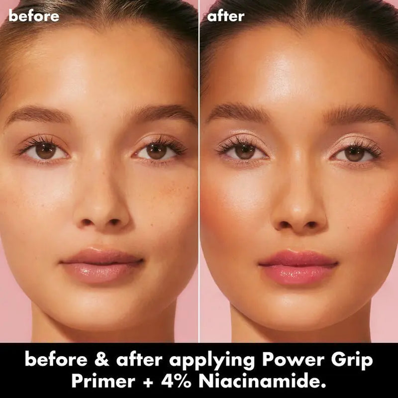 E.L.F. Power Grip Primer + 4% Niacinamide - Makeup Primer Brightens & Evens Skin Tone, Long-Lasting Grip, Dewy Glow, Non-Comedogenic, 2 Sizes